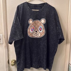 Ownyc Acid Wash Black 🐻 Oversized T-shirt - 2xl - Unisex Brand New No Tag